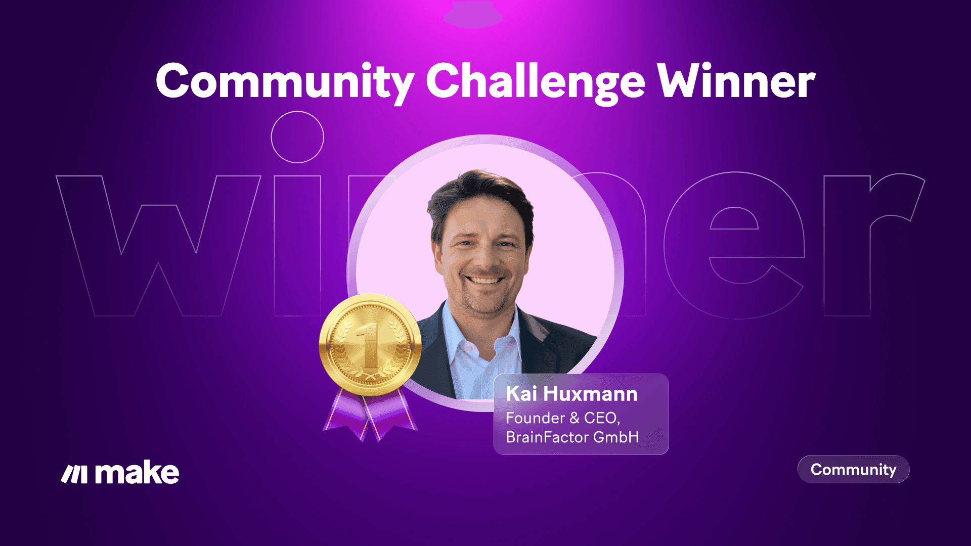 Kai Huxmann Community Challenge Winner
