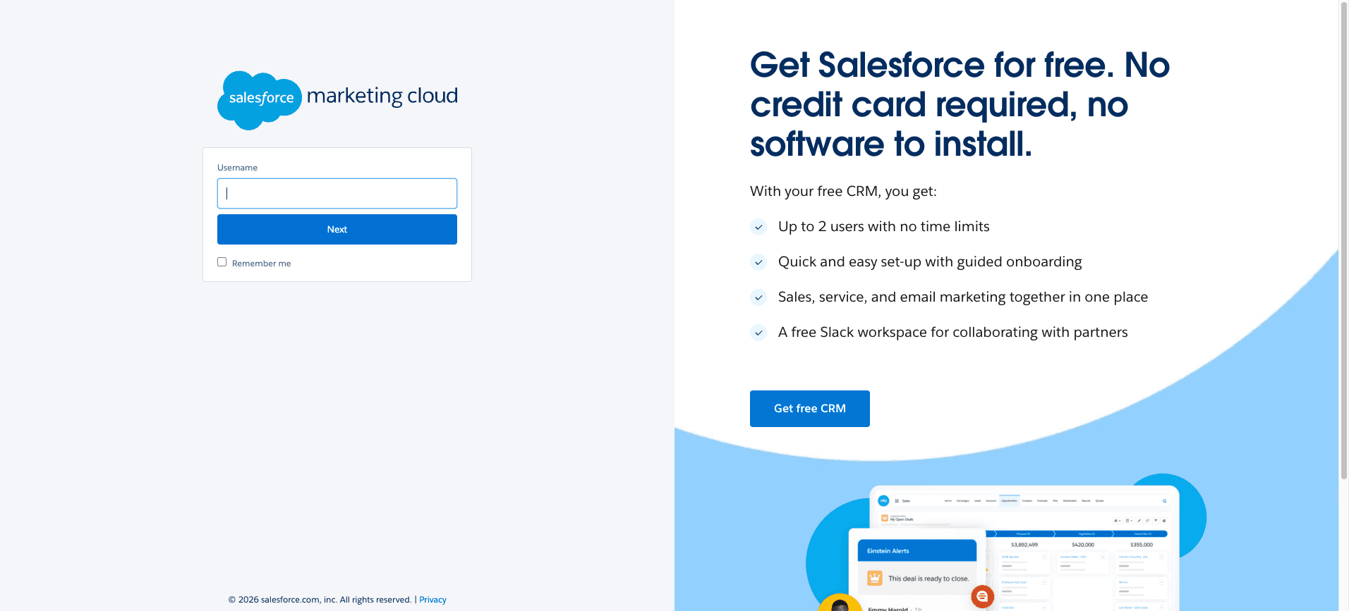 Salesforce marketing cloud login