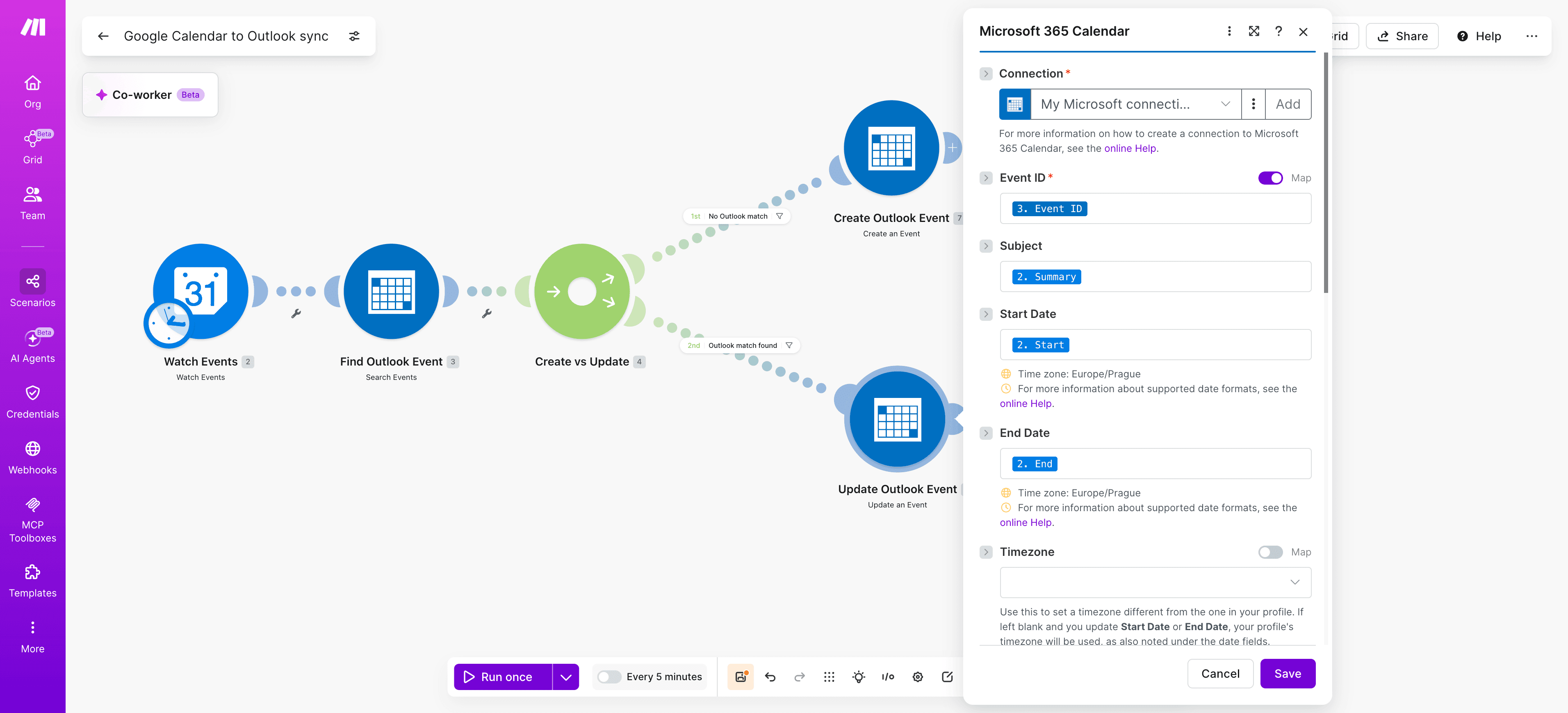 Google Calendar to outlook step 6