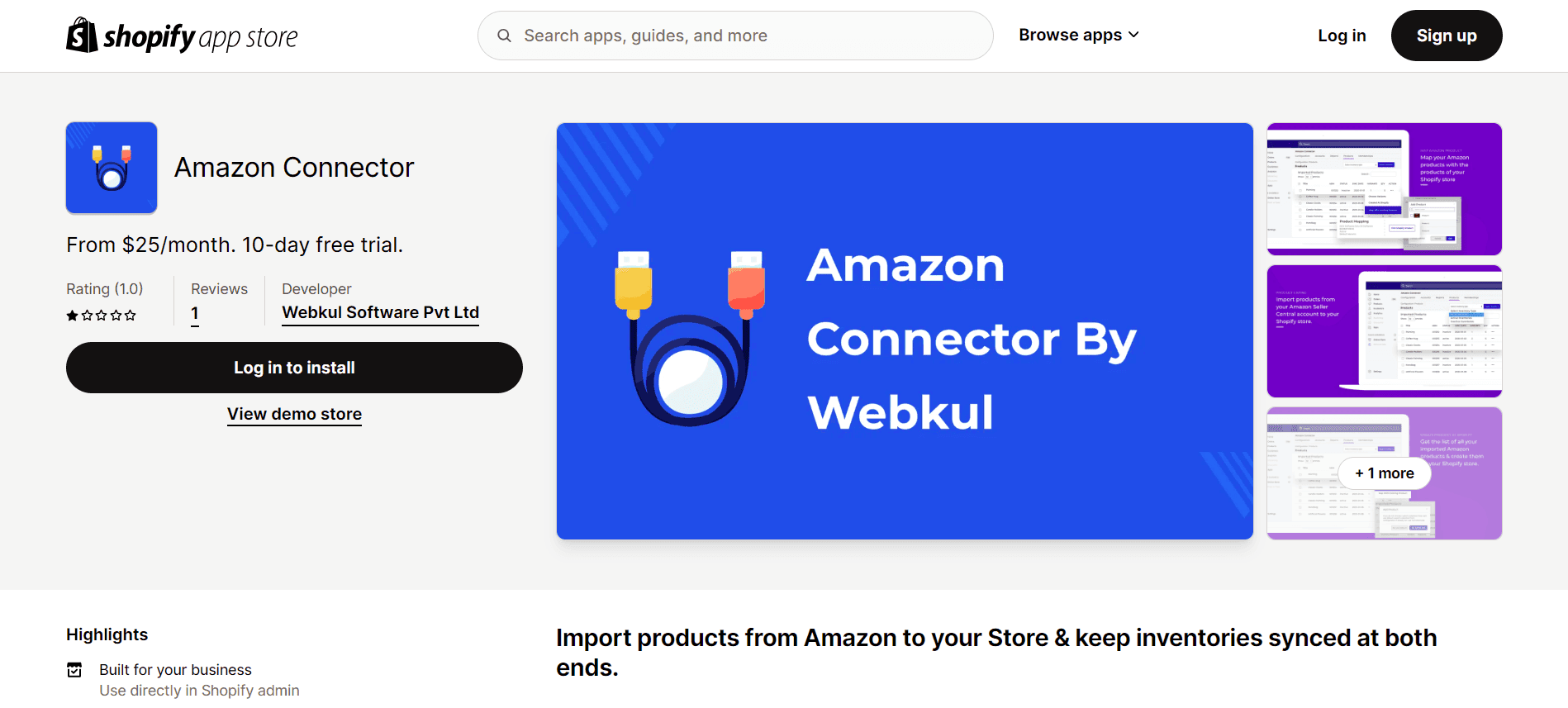 API Integration - Connector - Shopify-Amazon