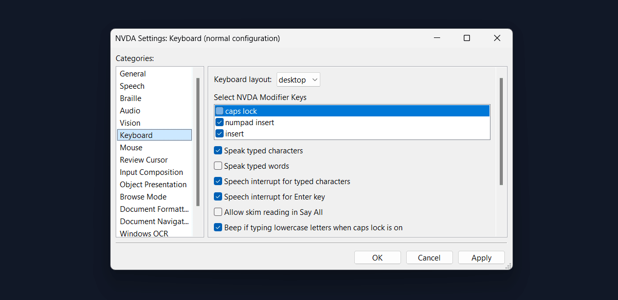 Testing screen readers