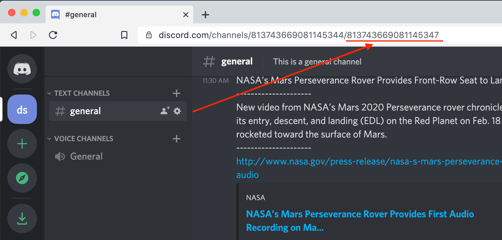 include the endpoint section of the URL