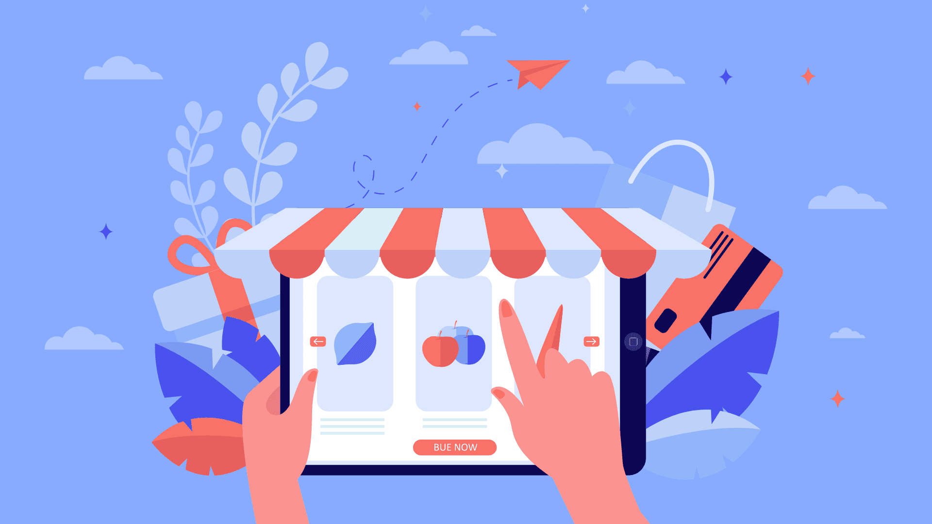 A woman shopping at Facebook Marketplace.